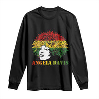 Angela Davis Long Sleeve Shirt Black History Month - Wonder Print Shop