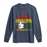 Angela Davis Long Sleeve Shirt Black History Month - Wonder Print Shop