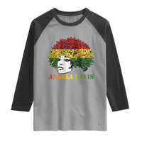 Angela Davis Raglan Shirt Black History Month - Wonder Print Shop