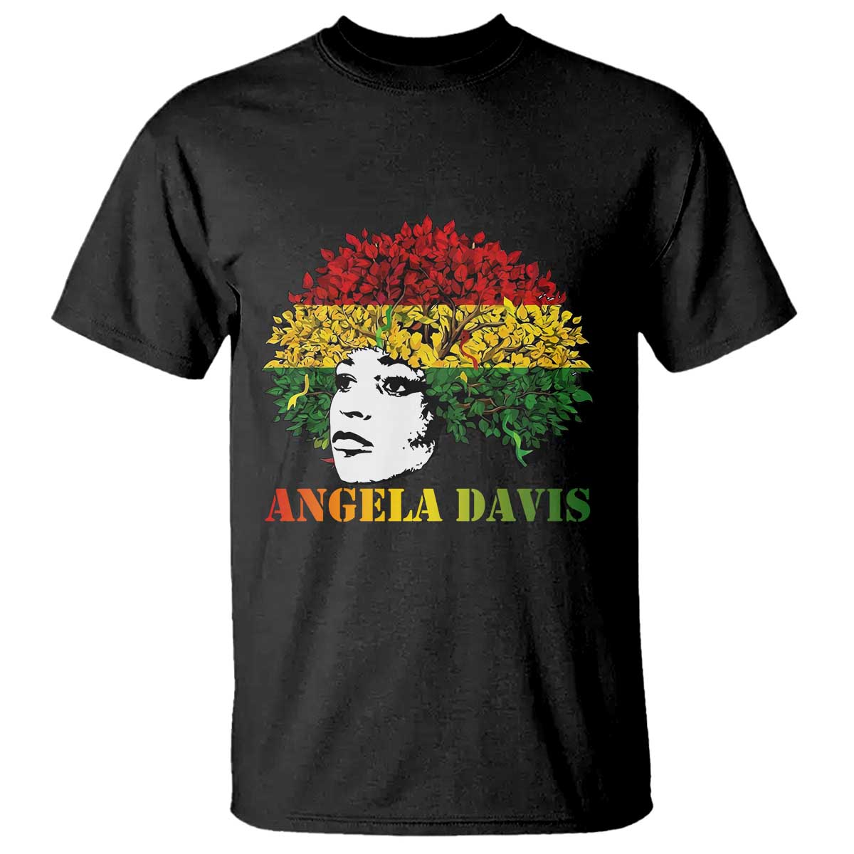 Angela Davis T Shirt Black History Month - Wonder Print Shop