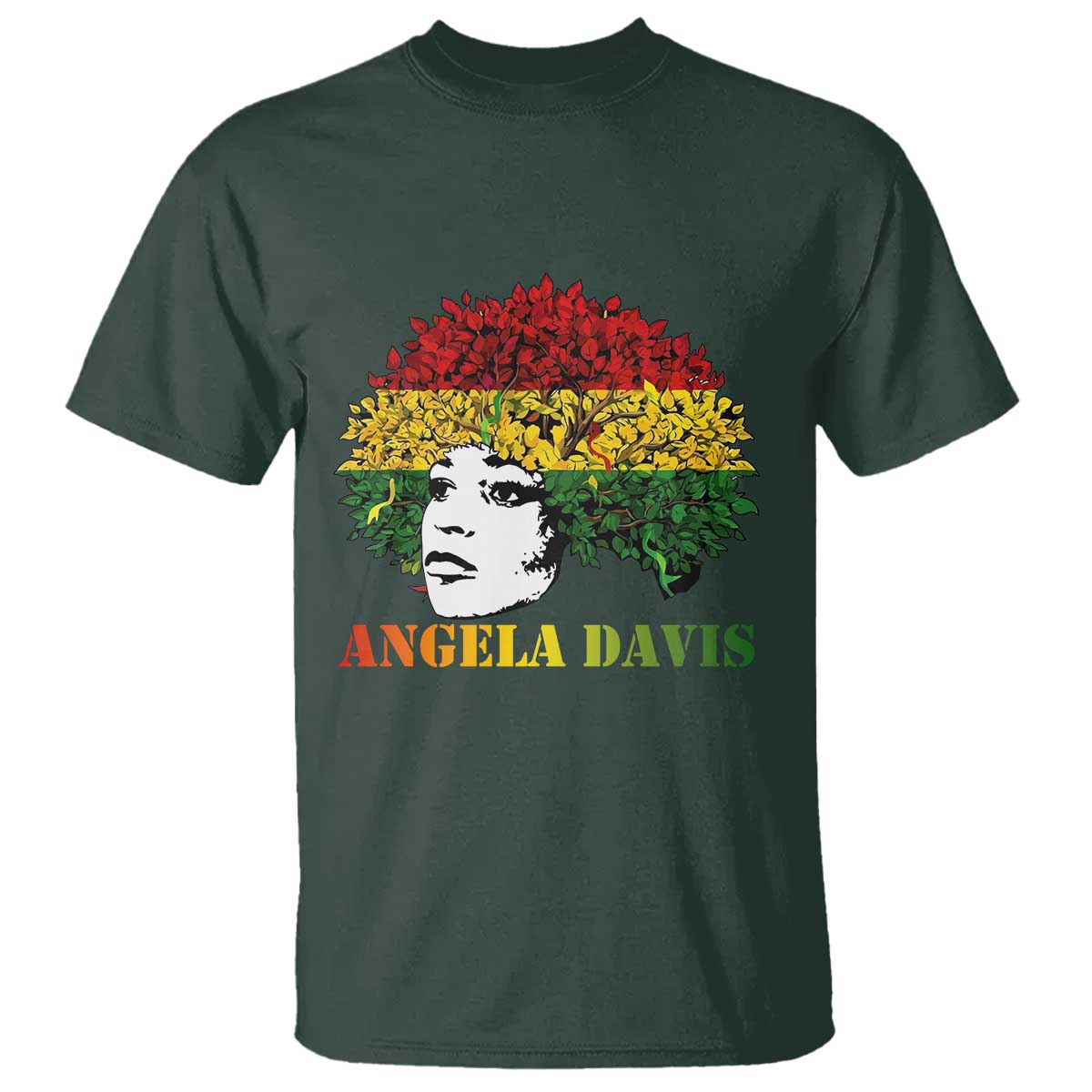 Angela Davis T Shirt Black History Month - Wonder Print Shop