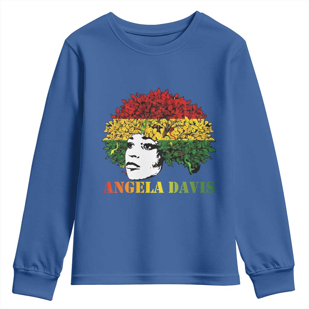 Angela Davis Youth Sweatshirt Black History Month - Wonder Print Shop