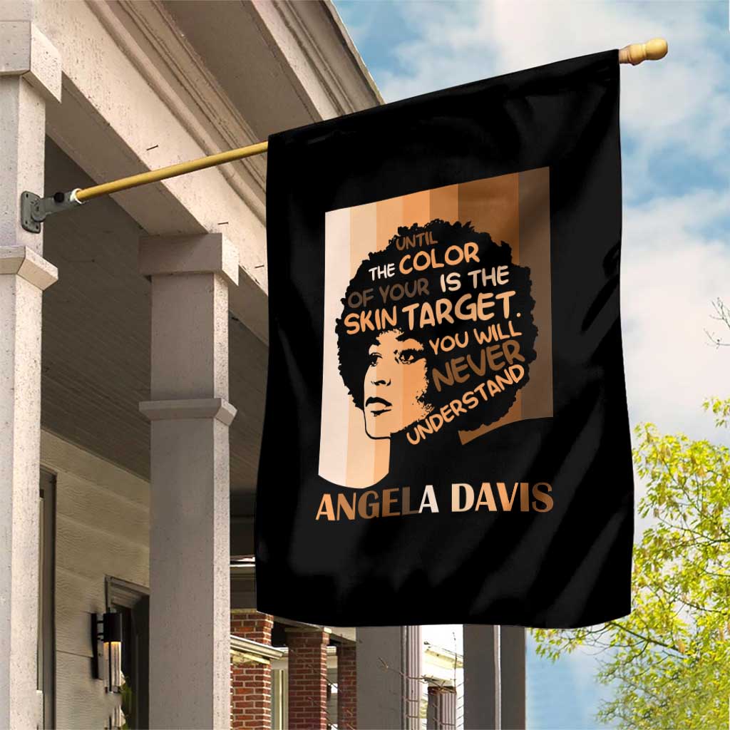 Angela Davis Inspirational Quote Garden Flag Black Pride Melanin - Wonder Print Shop