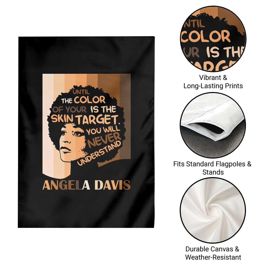 Angela Davis Inspirational Quote Garden Flag Black Pride Melanin - Wonder Print Shop