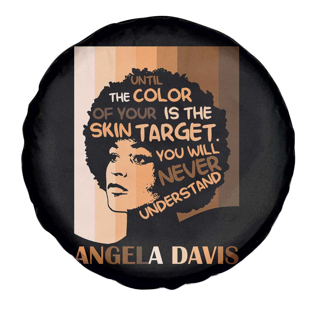 Angela Davis Inspirational Quote Spare Tire Cover Black Pride Melanin - Wonder Print Shop