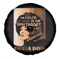 Angela Davis Inspirational Quote Spare Tire Cover Black Pride Melanin - Wonder Print Shop