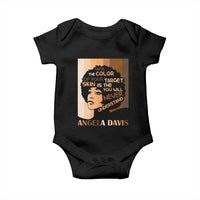 Angela Davis Inspirational Quote Baby Onesie Black Pride Melanin - Wonder Print Shop