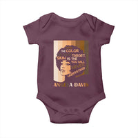 Angela Davis Inspirational Quote Baby Onesie Black Pride Melanin - Wonder Print Shop