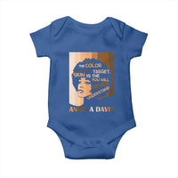 Angela Davis Inspirational Quote Baby Onesie Black Pride Melanin - Wonder Print Shop