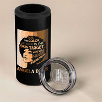 Angela Davis Inspirational Quote 4 in 1 Can Cooler Tumbler Black Pride Melanin - Wonder Print Shop