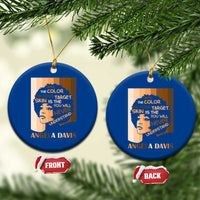 Angela Davis Inspirational Quote Ceramic Ornament Black Pride Melanin - Wonder Print Shop