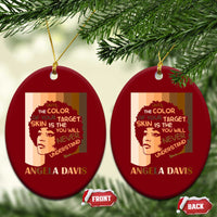 Angela Davis Inspirational Quote Ceramic Ornament Black Pride Melanin - Wonder Print Shop