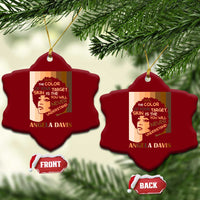 Angela Davis Inspirational Quote Ceramic Ornament Black Pride Melanin - Wonder Print Shop