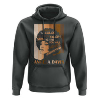 Angela Davis Inspirational Quote Hoodie Black Pride Melanin - Wonder Print Shop