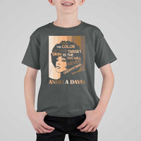 Angela Davis Inspirational Quote T Shirt For Kid Black Pride Melanin - Wonder Print Shop