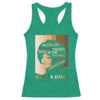 Angela Davis Inspirational Quote Racerback Tank Top Black Pride Melanin - Wonder Print Shop