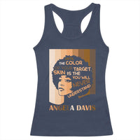 Angela Davis Inspirational Quote Racerback Tank Top Black Pride Melanin - Wonder Print Shop