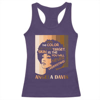 Angela Davis Inspirational Quote Racerback Tank Top Black Pride Melanin - Wonder Print Shop