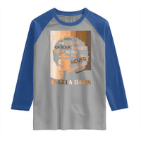 Angela Davis Inspirational Quote Raglan Shirt Black Pride Melanin - Wonder Print Shop