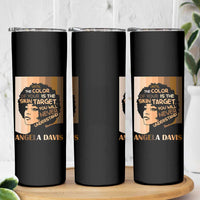 Angela Davis Inspirational Quote Skinny Tumbler Black Pride Melanin - Wonder Print Shop