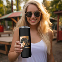 Angela Davis Inspirational Quote Skinny Tumbler Black Pride Melanin - Wonder Print Shop