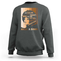 Angela Davis Inspirational Quote Sweatshirt Black Pride Melanin - Wonder Print Shop