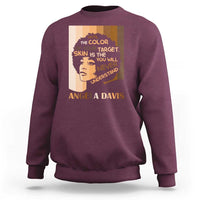 Angela Davis Inspirational Quote Sweatshirt Black Pride Melanin - Wonder Print Shop