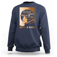 Angela Davis Inspirational Quote Sweatshirt Black Pride Melanin - Wonder Print Shop