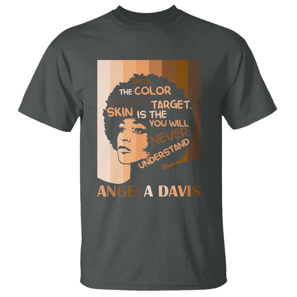 Angela Davis Inspirational Quote T Shirt Black Pride Melanin - Wonder Print Shop