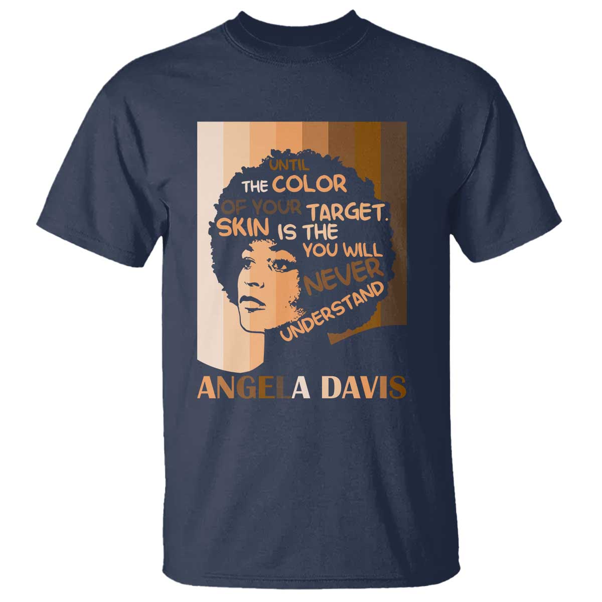 Angela Davis Inspirational Quote T Shirt Black Pride Melanin - Wonder Print Shop