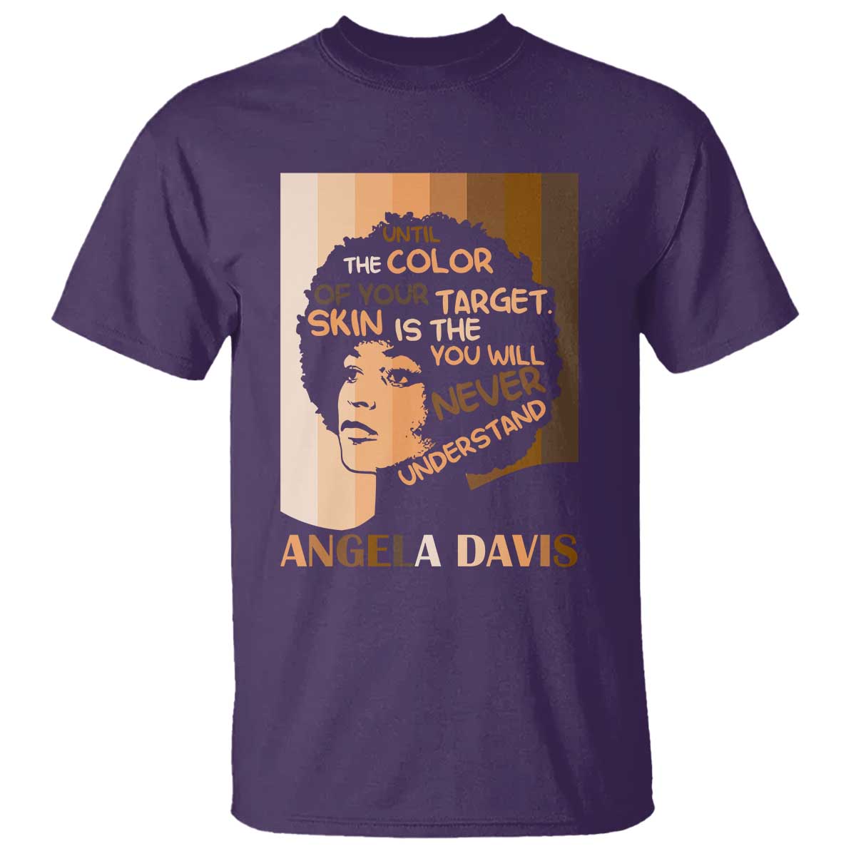 Angela Davis Inspirational Quote T Shirt Black Pride Melanin - Wonder Print Shop