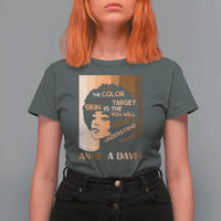 Angela Davis Inspirational Quote T Shirt For Women Black Pride Melanin - Wonder Print Shop