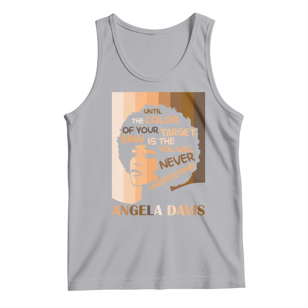 Angela Davis Inspirational Quote Tank Top Black Pride Melanin - Wonder Print Shop