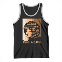Angela Davis Inspirational Quote Tank Top Black Pride Melanin - Wonder Print Shop