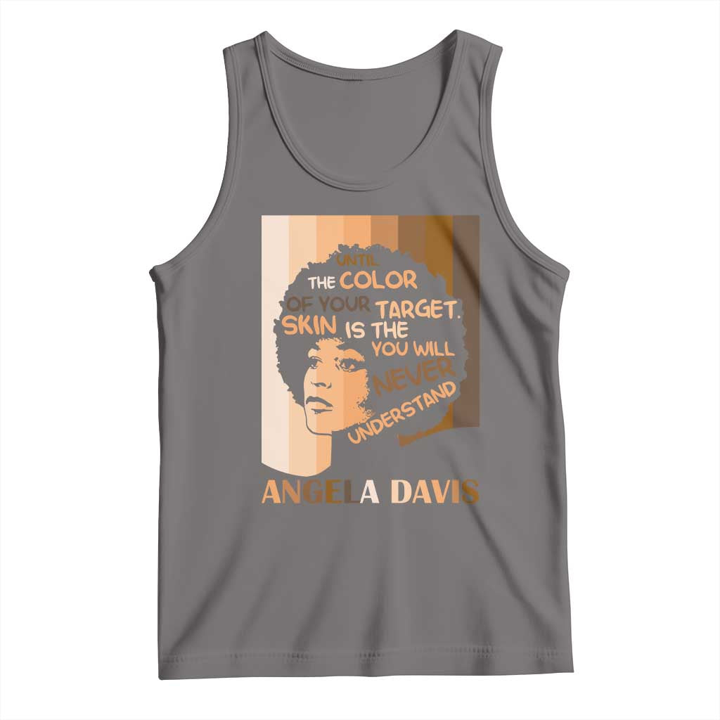Angela Davis Inspirational Quote Tank Top Black Pride Melanin - Wonder Print Shop