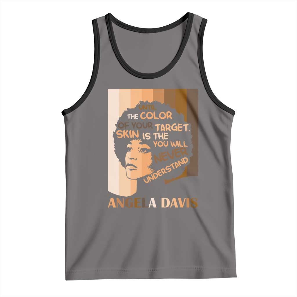 Angela Davis Inspirational Quote Tank Top Black Pride Melanin - Wonder Print Shop