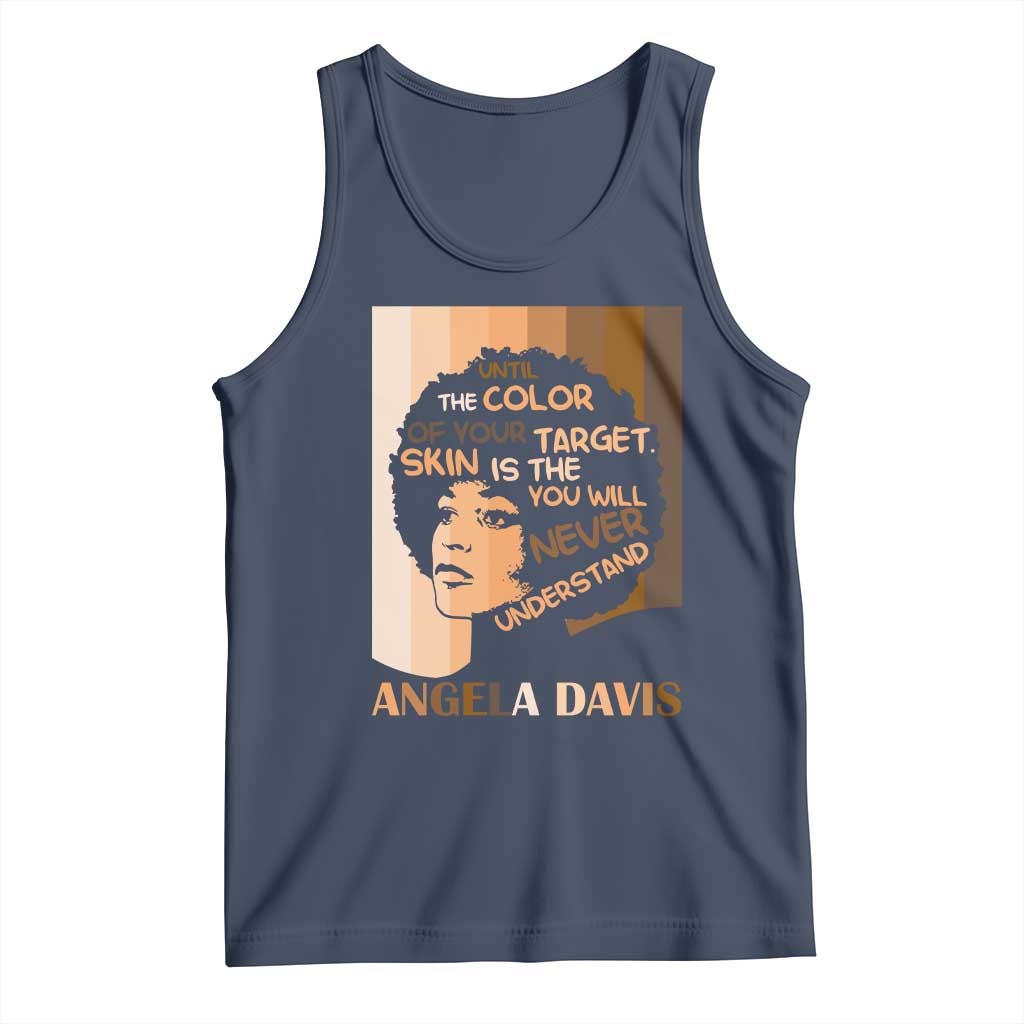 Angela Davis Inspirational Quote Tank Top Black Pride Melanin - Wonder Print Shop