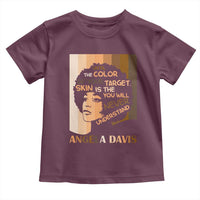 Angela Davis Inspirational Quote Toddler T Shirt Black Pride Melanin - Wonder Print Shop