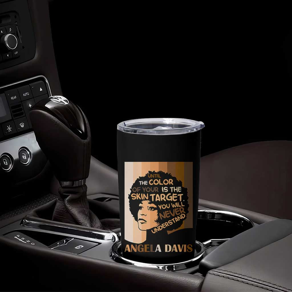 Angela Davis Inspirational Quote Tumbler Cup Black Pride Melanin - Wonder Print Shop