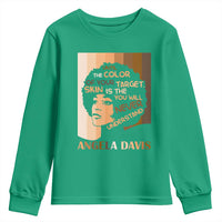 Angela Davis Inspirational Quote Youth Sweatshirt Black Pride Melanin - Wonder Print Shop