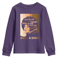 Angela Davis Inspirational Quote Youth Sweatshirt Black Pride Melanin - Wonder Print Shop
