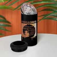 Angela Davis Quote 4 in 1 Can Cooler Tumbler I Am No Longer Accepting The Things I Cannot Change - Wonder Print Shop