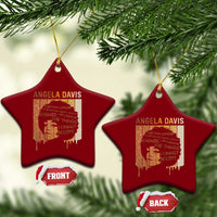 Angela Davis Quote Ceramic Ornament I Am No Longer Accepting The Things I Cannot Change - Wonder Print Shop
