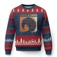 Angela Davis Quote Ugly Christmas Sweater I Am No Longer Accepting The Things I Cannot Change - Wonder Print Shop