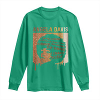 Angela Davis Quote Long Sleeve Shirt I Am No Longer Accepting The Things I Cannot Change - Wonder Print Shop