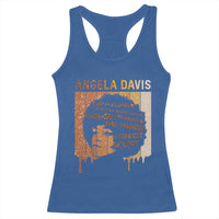 Angela Davis Quote Racerback Tank Top I Am No Longer Accepting The Things I Cannot Change - Wonder Print Shop