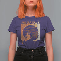 Angela Davis Quote T Shirt For Women I Am No Longer Accepting The Things I Cannot Change - Wonder Print Shop