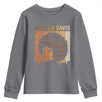 Angela Davis Quote Youth Sweatshirt I Am No Longer Accepting The Things I Cannot Change - Wonder Print Shop