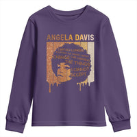 Angela Davis Quote Youth Sweatshirt I Am No Longer Accepting The Things I Cannot Change - Wonder Print Shop