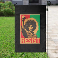 Angela Davis Garden Flag Political Protest Resist Civil Rights Freedom - Wonder Print Shop